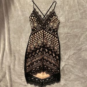 ASTR XS Black Floral Lace